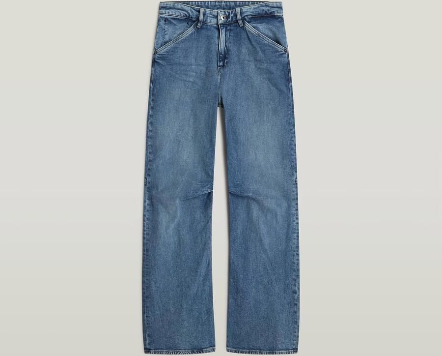 G-Star RAW Eve Low Wide Leg Jeans Midden blauw Dames - Foto 6