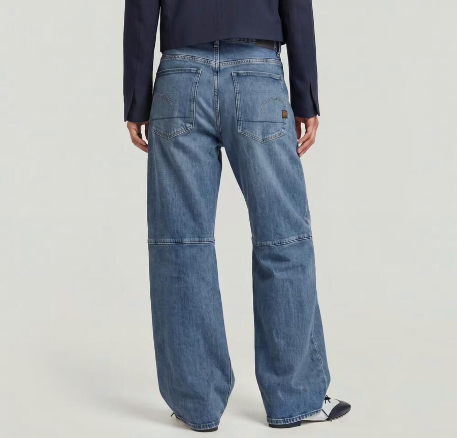 G-Star RAW Eve Low Wide Leg Jeans Midden blauw Dames - Foto 5