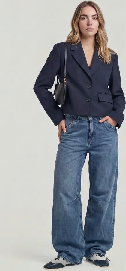 G-Star RAW Eve Low Wide Leg Jeans Midden blauw Dames - Foto 6