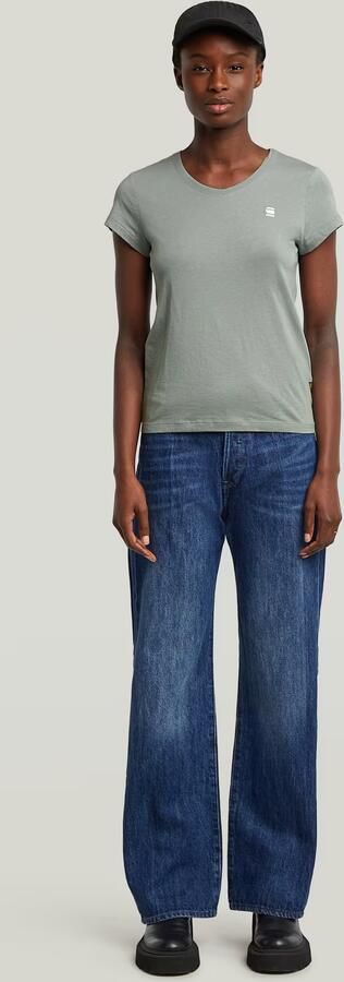G-Star RAW Eyben Slim 2.0 V-Hals Top Lichtblauw Dames - Foto 8