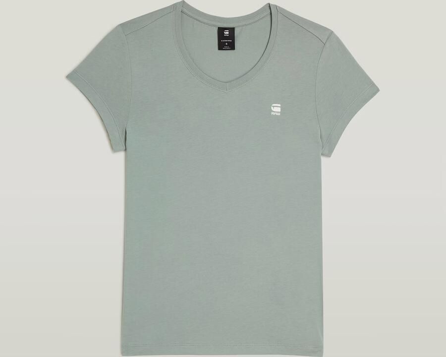 G-Star RAW Eyben Slim 2.0 V-Hals Top Lichtblauw Dames - Foto 8