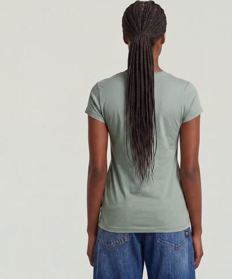 G-Star RAW Eyben Slim 2.0 V-Hals Top Lichtblauw Dames - Foto 10