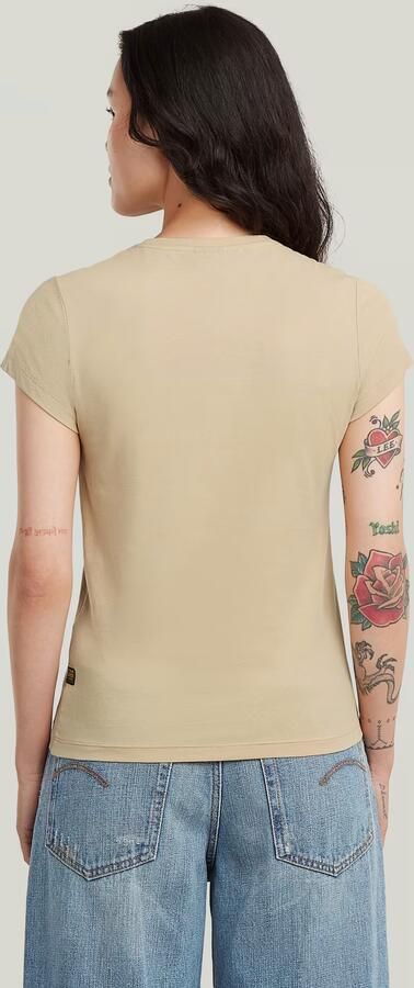 G-Star RAW Eyben Slim V 2.0 T-Shirt Beige Dames - Foto 5