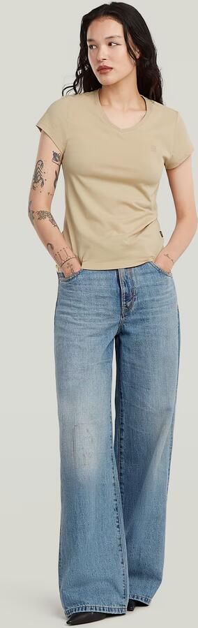 G-Star RAW Eyben Slim V 2.0 T-Shirt Beige Dames - Foto 7