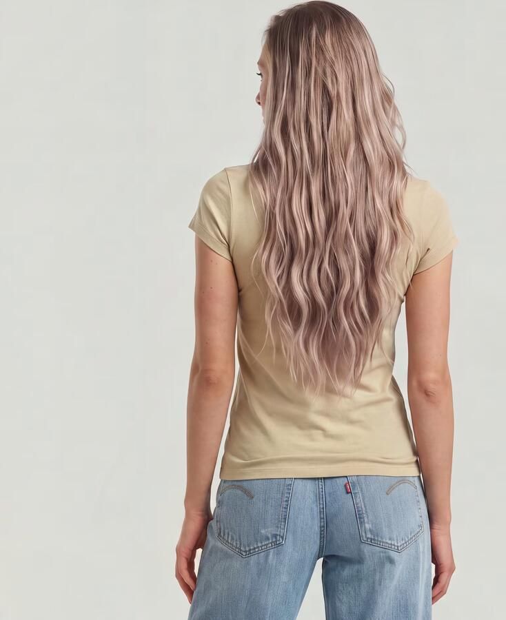 G-Star RAW Eyben Slim V 2.0 T-Shirt Beige Dames - Foto 4