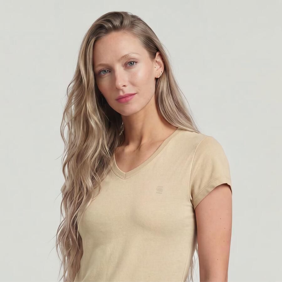 G-Star RAW Eyben Slim V 2.0 T-Shirt Beige Dames - Foto 3