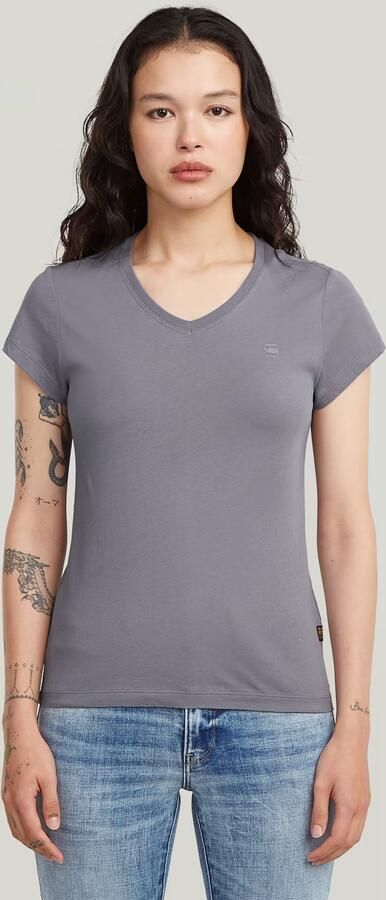 G-Star RAW Eyben Slim V 2.0 T-Shirt Grijs Dames