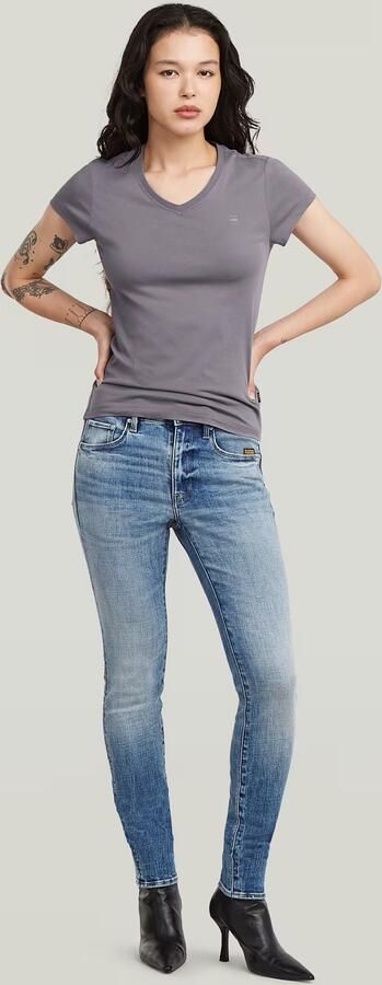 G-Star RAW Eyben Slim V 2.0 T-Shirt Grijs Dames - Foto 6