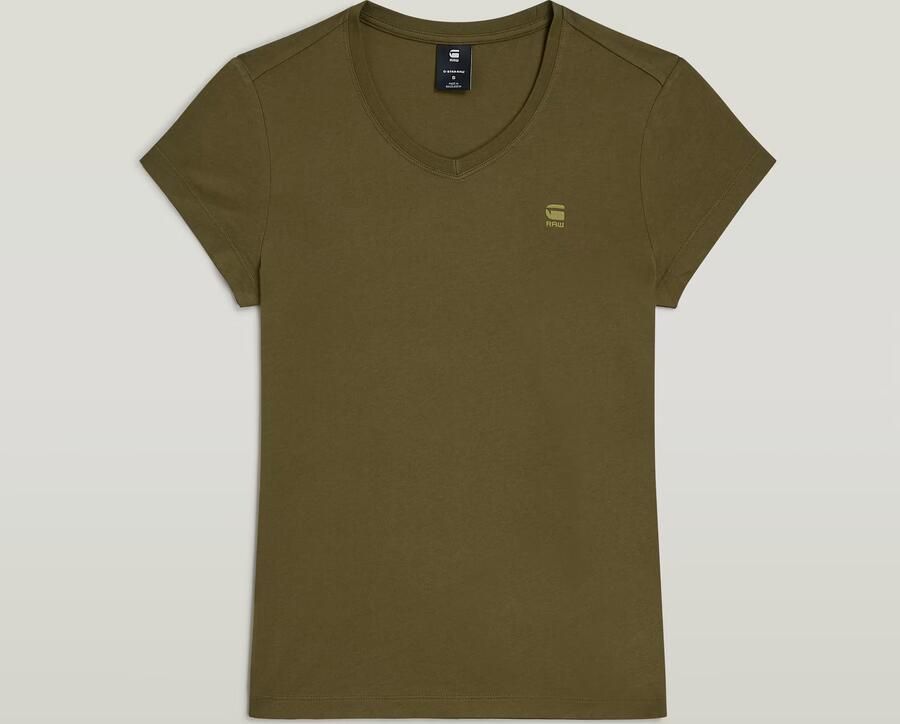 G-Star RAW Eyben Slim V 2.0 T-shirt Groen Dames - Foto 7
