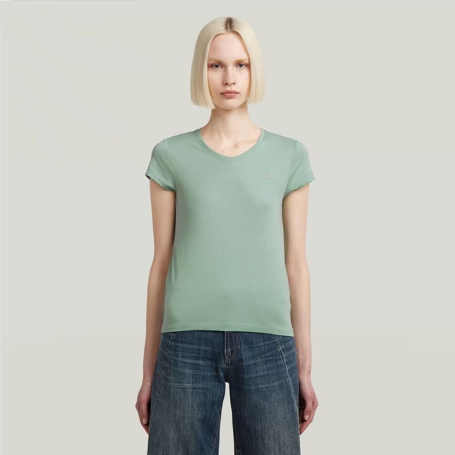 G-Star RAW Eyben Slim V 2.0 T-Shirt Groen Dames