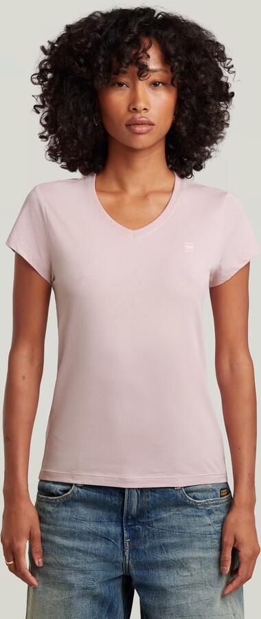 G-Star RAW Eyben Slim V 2.0 T-Shirt Roze Dames - Foto 4