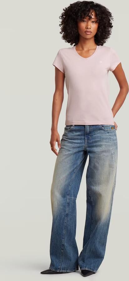 G-Star RAW Eyben Slim V 2.0 T-Shirt Roze Dames - Foto 7