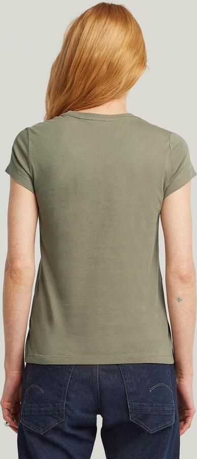 G-Star RAW Eyben Slim V-Hals Top 2.0 Groen Dames - Foto 12