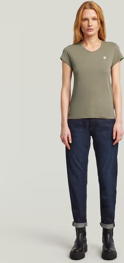 G-Star RAW Eyben Slim V-Hals Top 2.0 Groen Dames - Foto 11