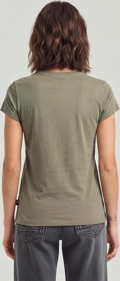 G-Star RAW Eyben Slim V-Hals Top 2.0 Groen Dames - Foto 12