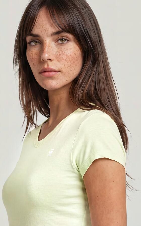 G-Star RAW Eyben Slim V-Hals Top 2.0 Groen Dames - Foto 10
