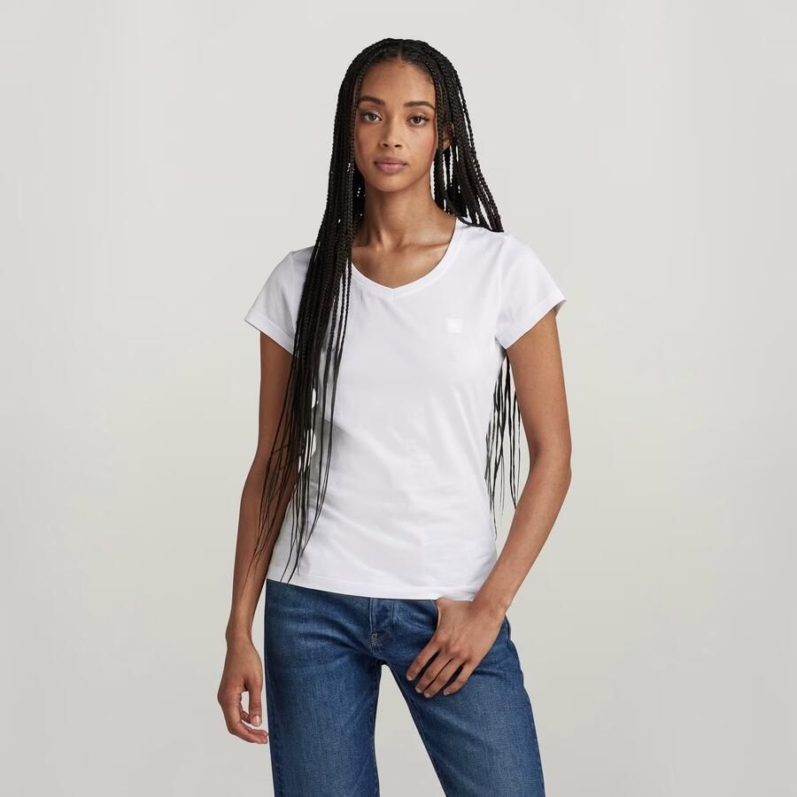 G-Star Raw T-shirt Korte Mouw T-shirt slim col V femme Eyben - Foto 7