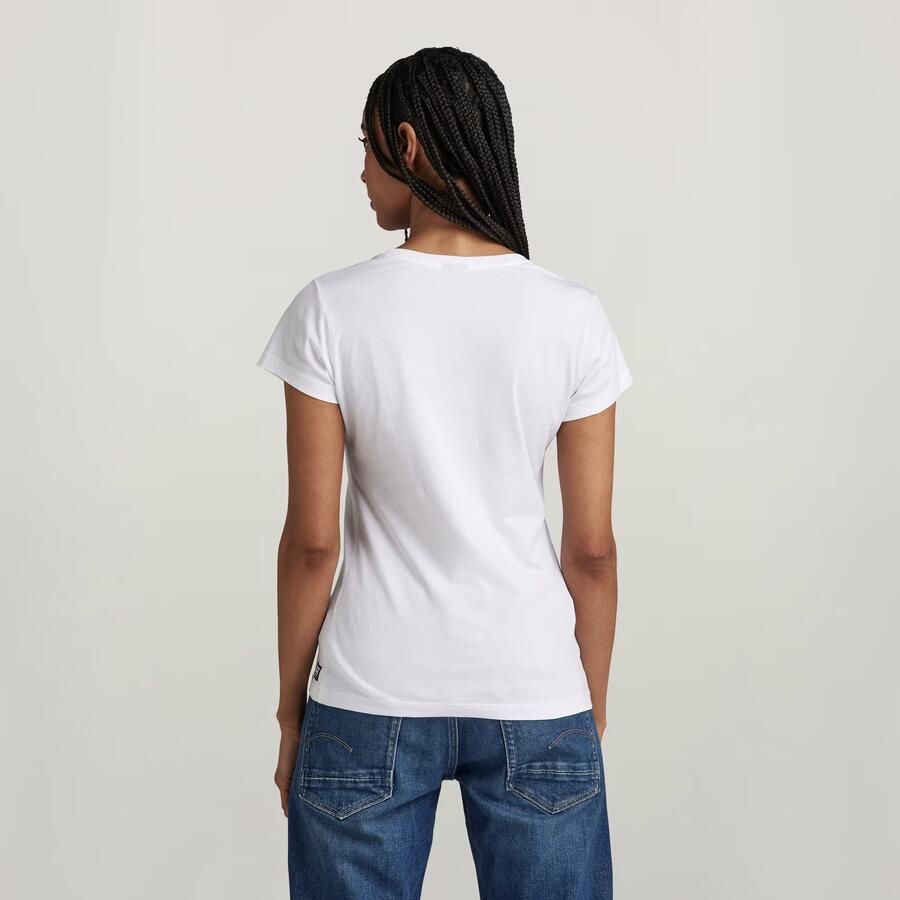 G-Star Raw T-shirt Korte Mouw T-shirt slim col V femme Eyben - Foto 2