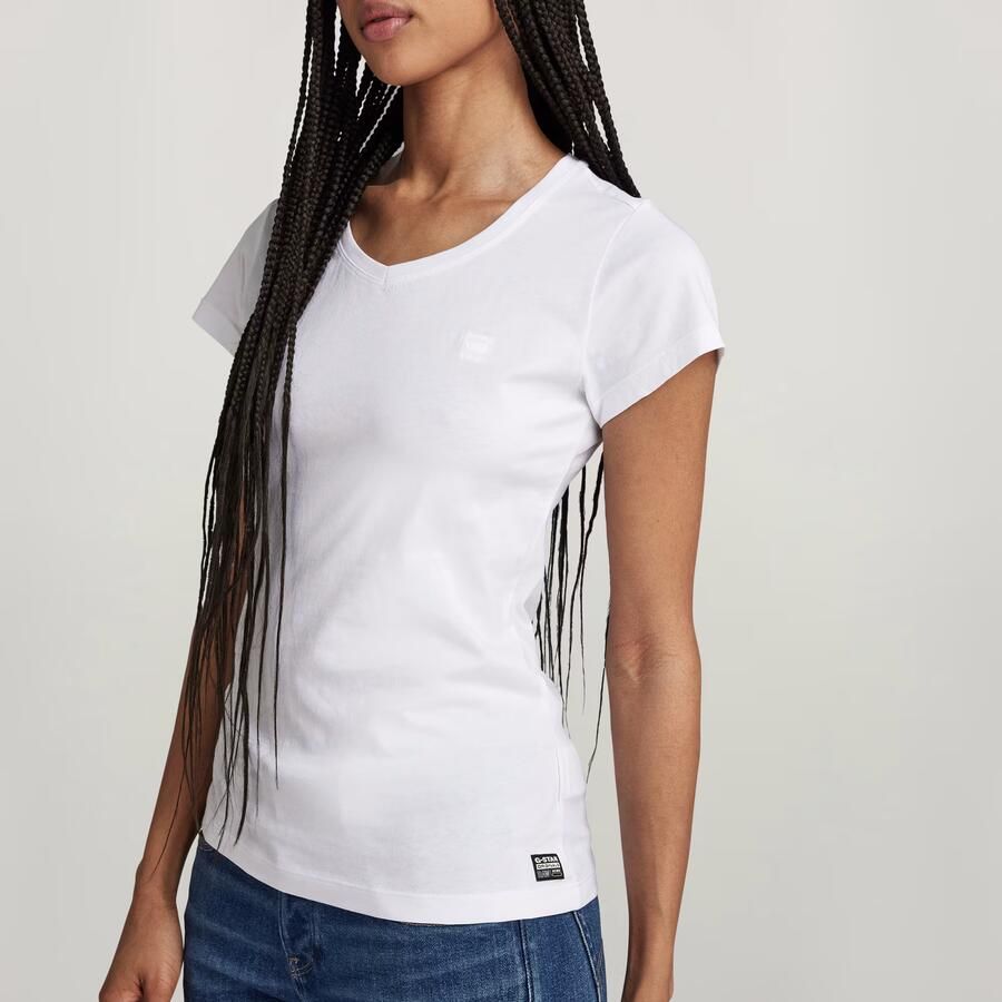 G-Star Raw T-shirt Korte Mouw T-shirt slim col V femme Eyben - Foto 3