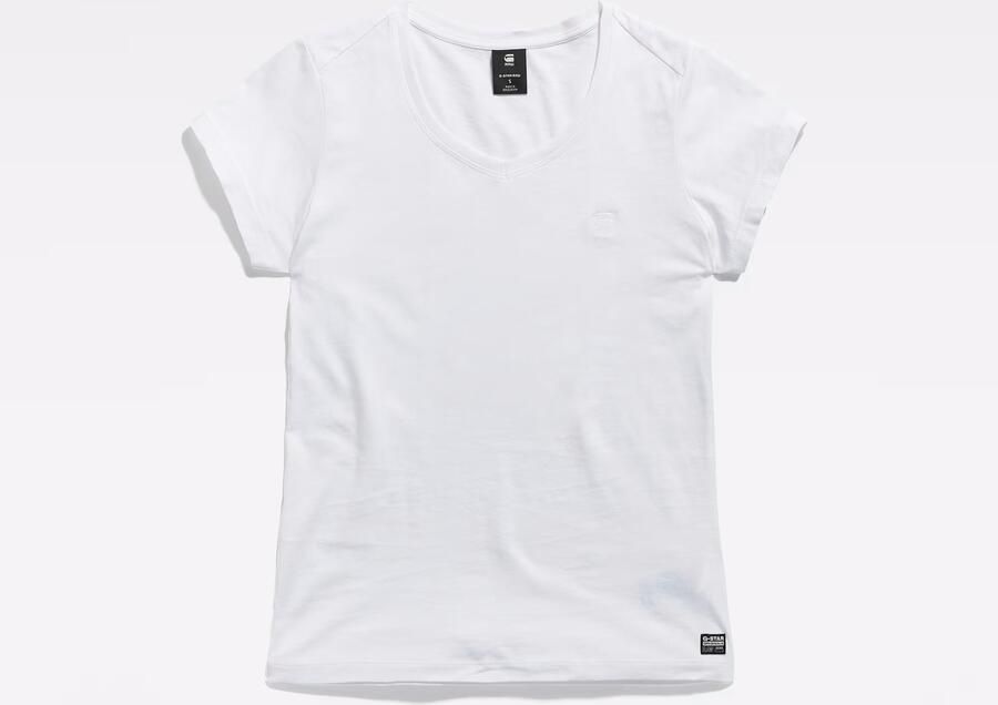 G-Star Raw T-shirt Korte Mouw T-shirt slim col V femme Eyben - Foto 7