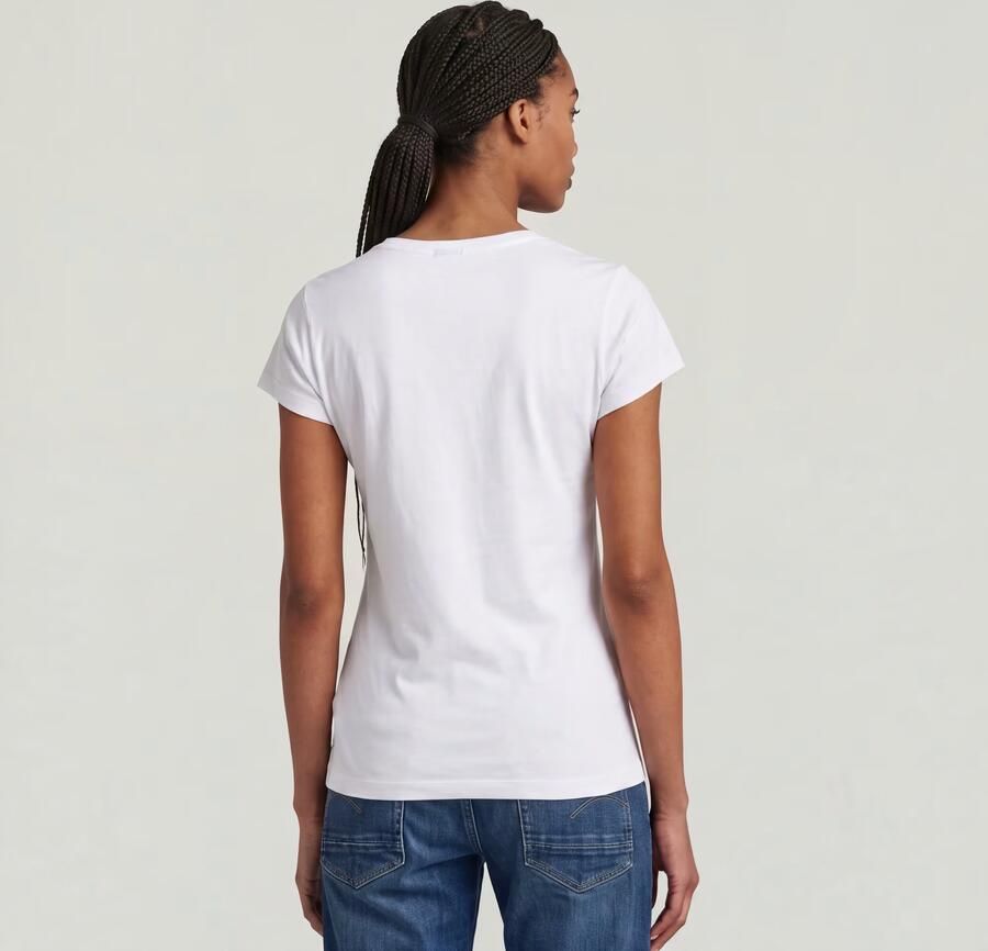 G-Star Raw T-shirt Korte Mouw T-shirt slim col V femme Eyben - Foto 5