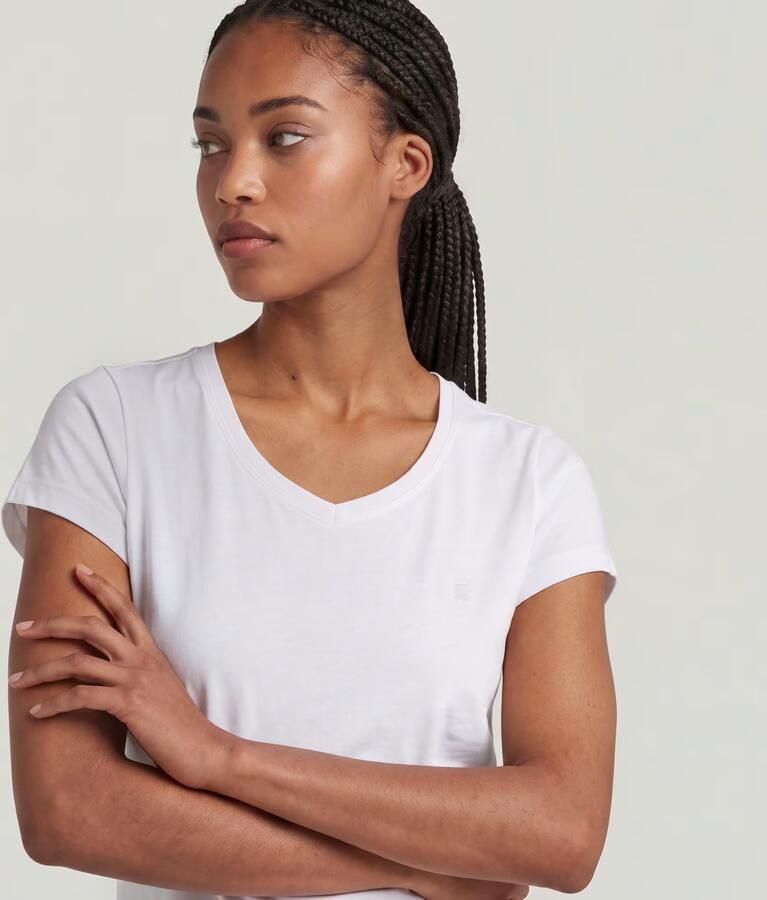 G-Star Raw T-shirt Korte Mouw T-shirt slim col V femme Eyben - Foto 6