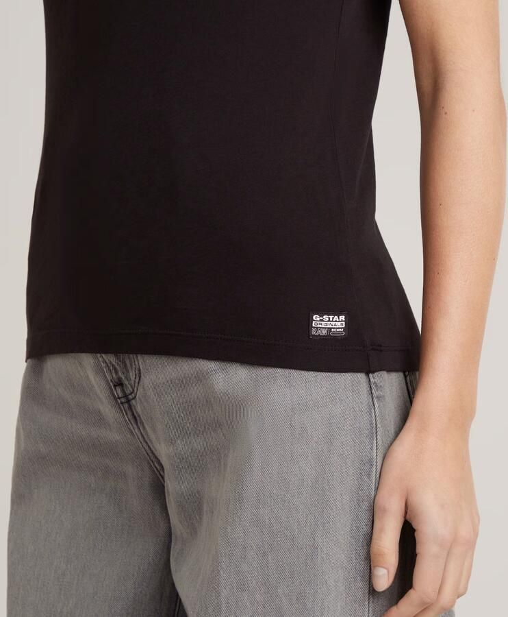 G-Star Raw T-shirt Korte Mouw T-shirt slim col V femme Eyben - Foto 7