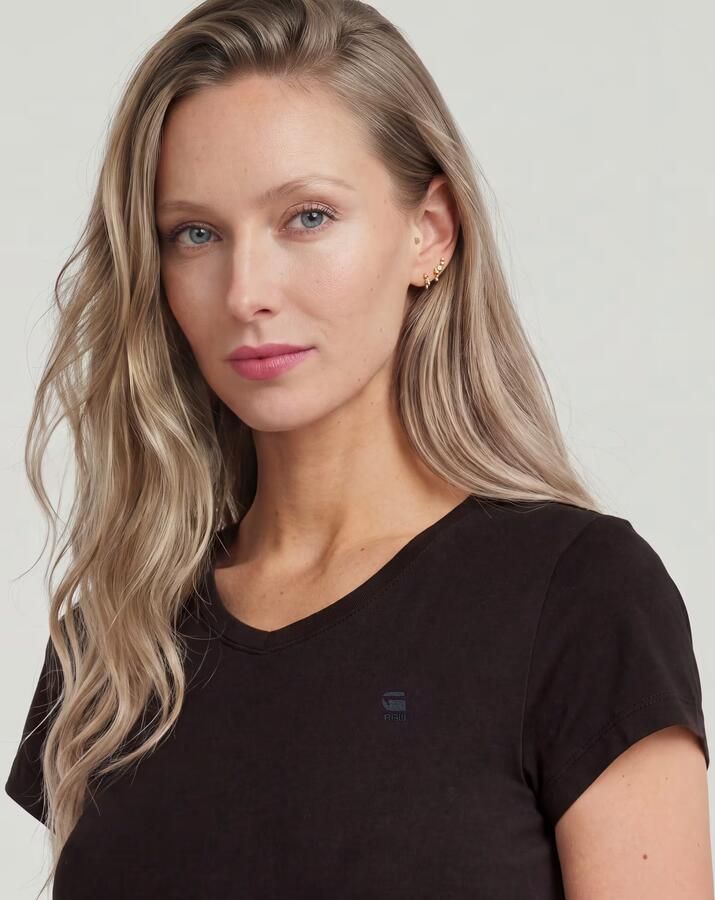 G-Star Raw T-shirt Korte Mouw T-shirt slim col V femme Eyben - Foto 9