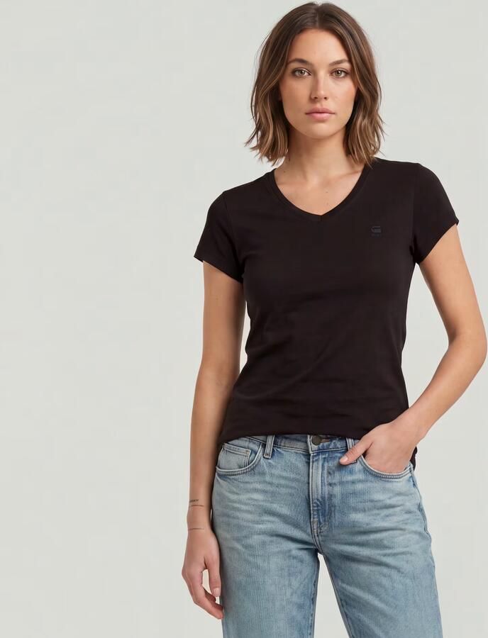 G-Star Raw T-shirt Korte Mouw T-shirt slim col V femme Eyben - Foto 5