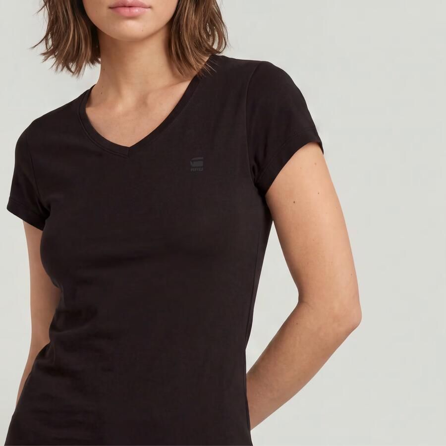 G-Star Raw T-shirt Korte Mouw T-shirt slim col V femme Eyben - Foto 3