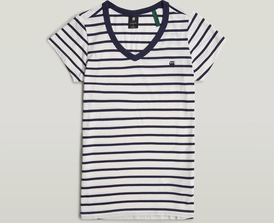 G-Star RAW Shirt met V-hals Eyben Slim Top met kleine -logoprint op borsthoogte - Foto 8