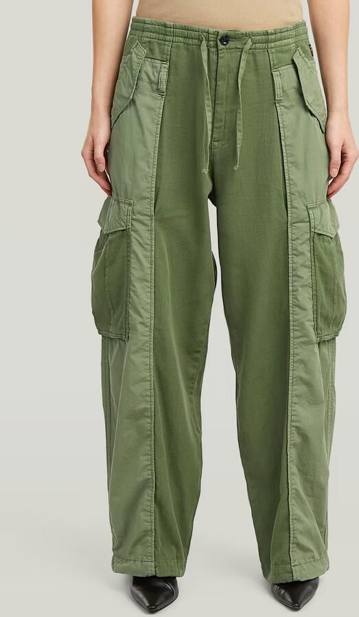 G-Star RAW Fabric Mix Cargobroek Groen Dames