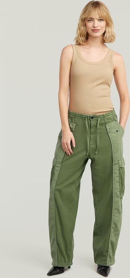G-Star RAW Fabric Mix Cargobroek Groen Dames - Foto 7