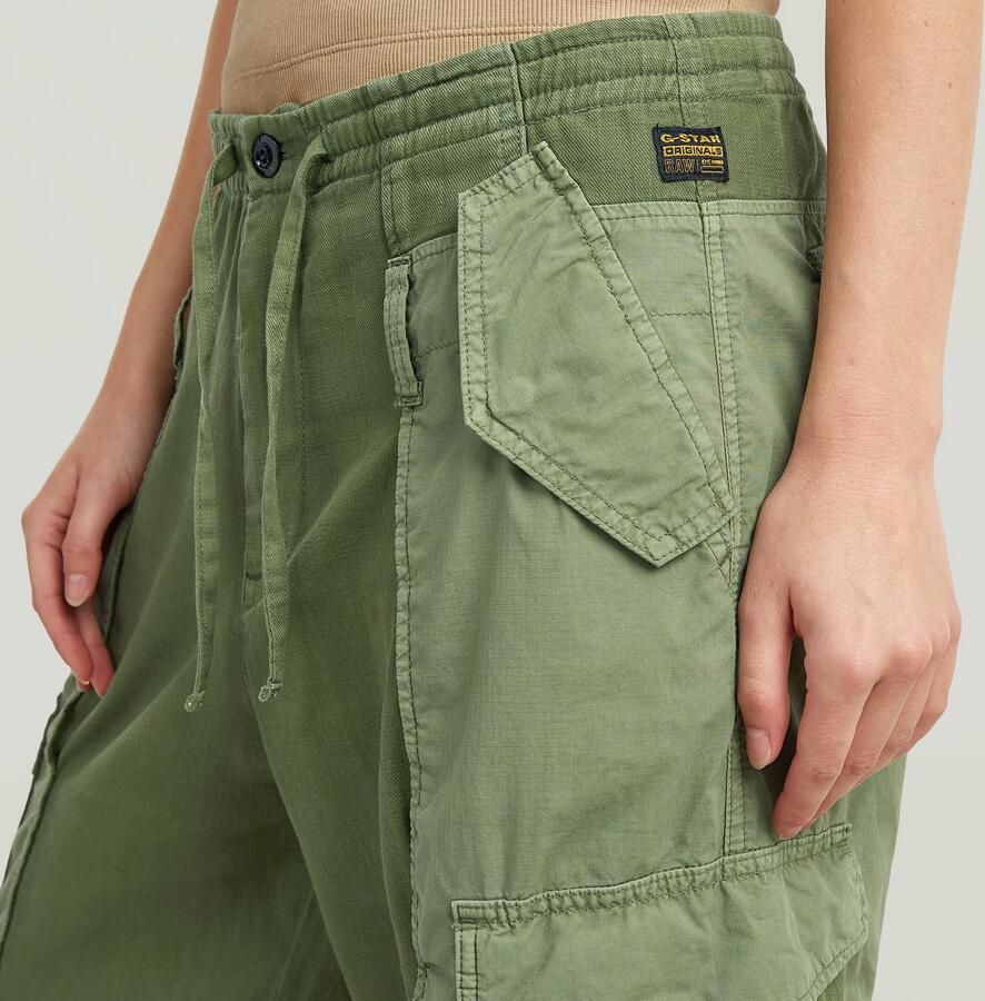 G-Star RAW Fabric Mix Cargobroek Groen Dames - Foto 3