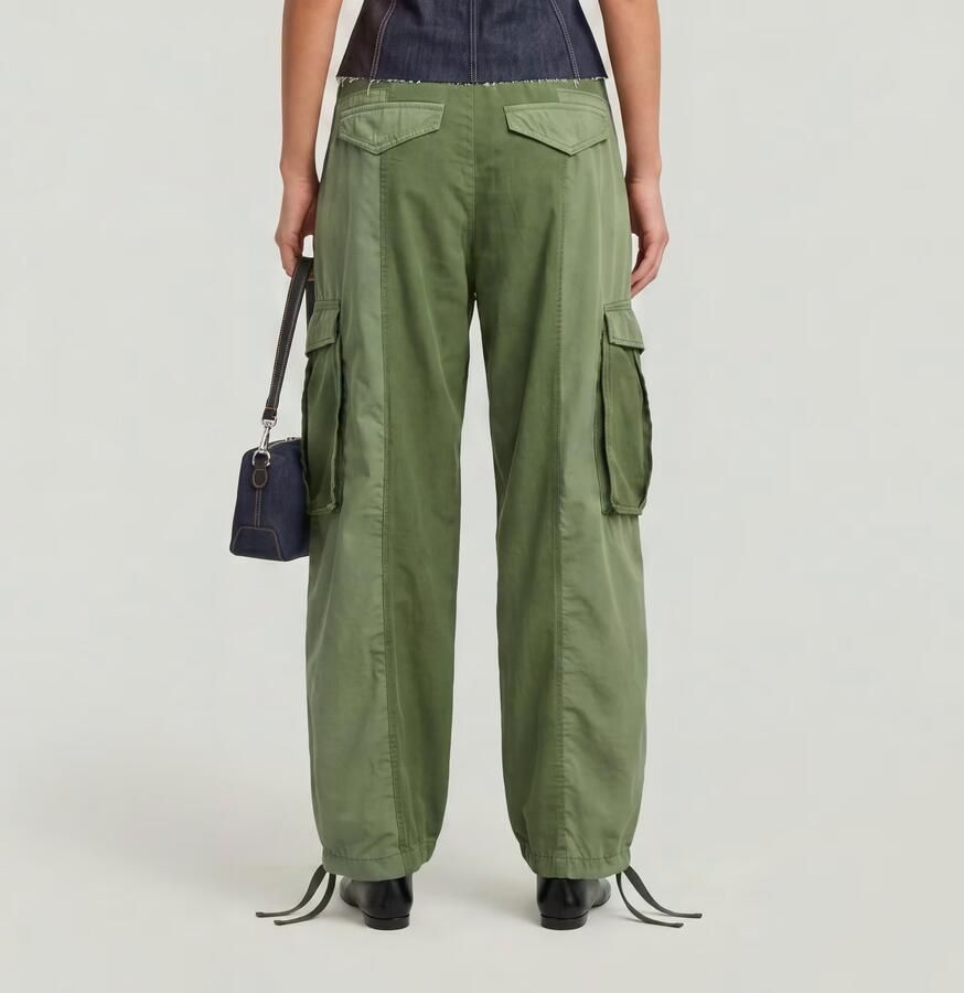 G-Star RAW Fabric Mix Cargobroek Groen Dames - Foto 3