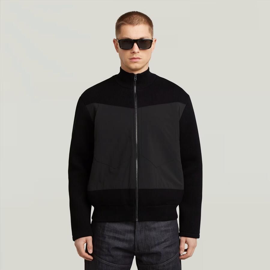 G-Star RAW Fabric Mix Knit Jack Zwart Heren - Foto 6