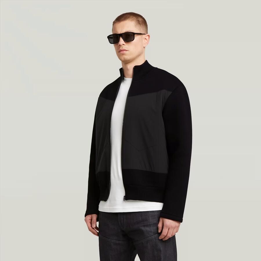 G-Star RAW Fabric Mix Knit Jack Zwart Heren