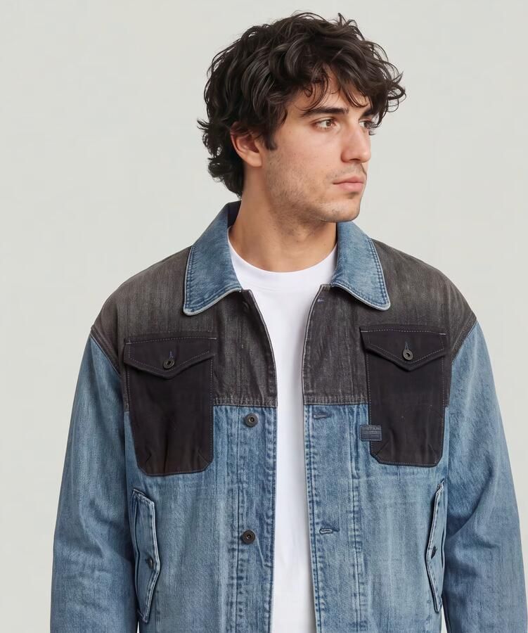 G-Star RAW FACETASM Unisex Worker Jack Midden blauw Heren - Foto 6
