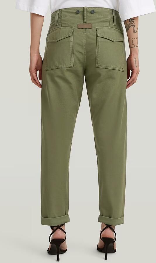 G-Star RAW Fatigue Boyfriend Broek Groen Dames