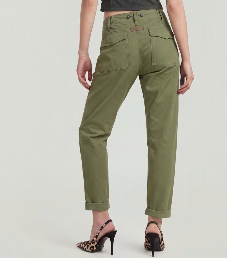 G-Star RAW Fatigue Boyfriend Broek Groen Dames - Foto 4