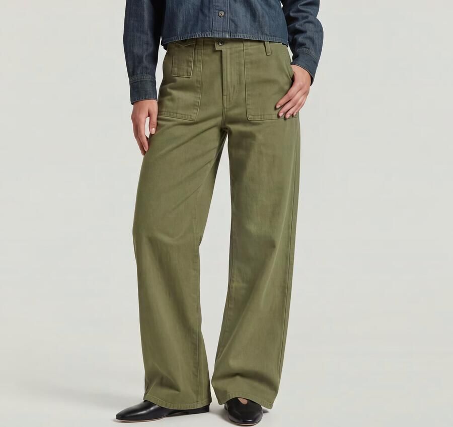 G-Star RAW Fatigue Broek Groen Dames - Foto 4