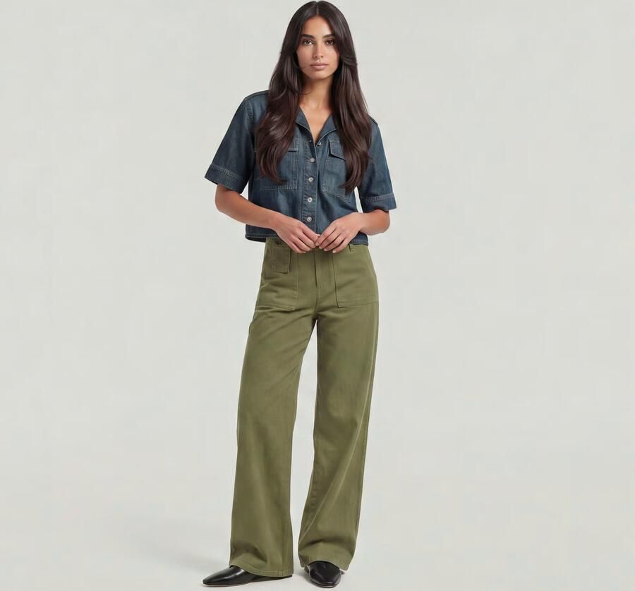 G-Star RAW Fatigue Broek Groen Dames - Foto 5