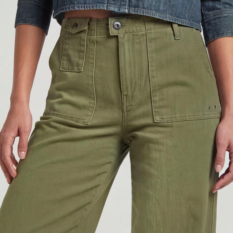 G-Star RAW Fatigue Broek Groen Dames - Foto 2
