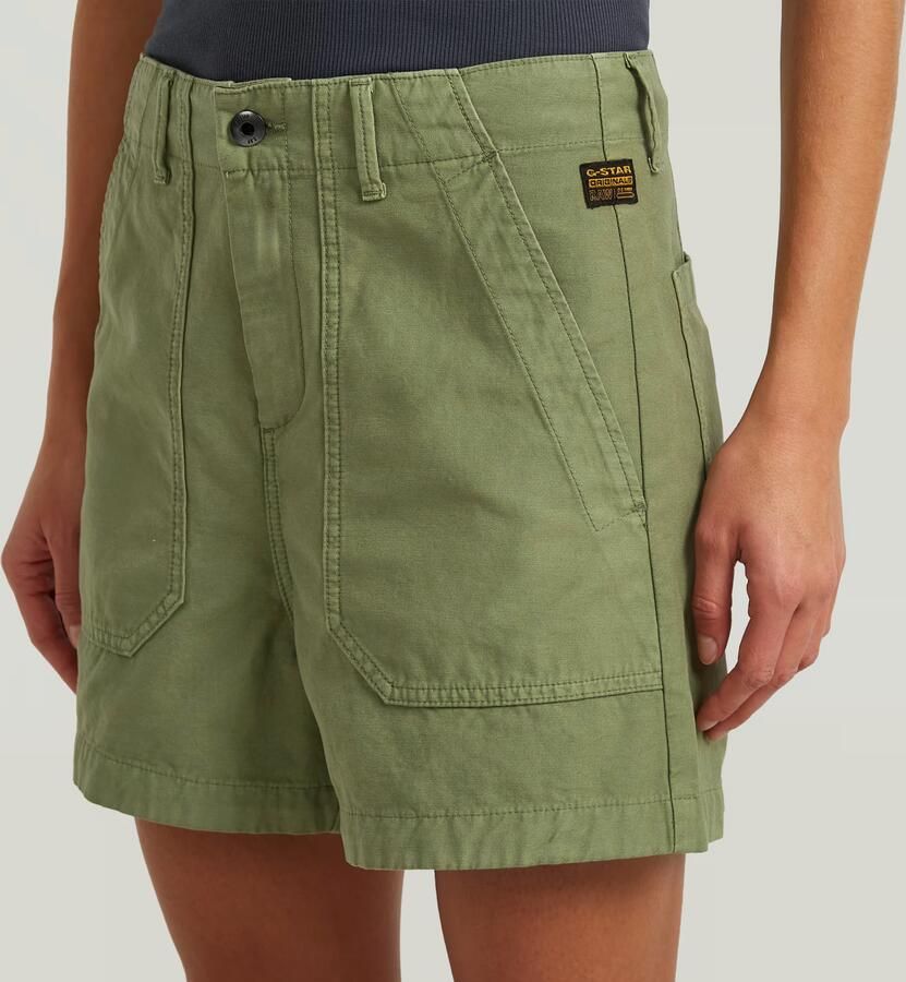 G-Star RAW Fatigue Short Groen Dames - Foto 3