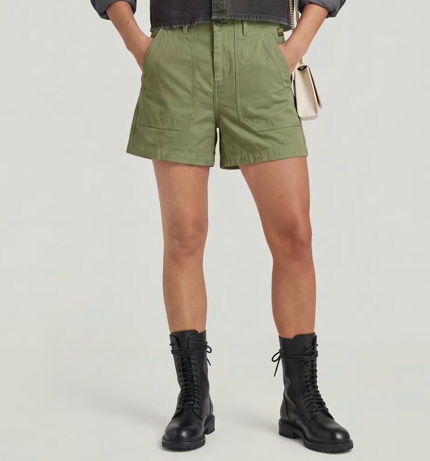 G-Star RAW Fatigue Short Groen Dames - Foto 4