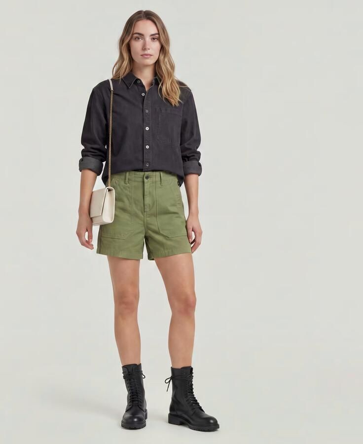 G-Star RAW Fatigue Short Groen Dames - Foto 6