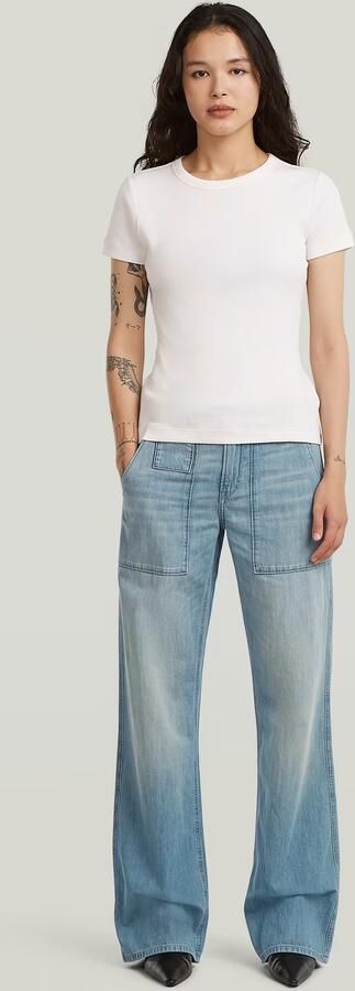 G-Star RAW Fatigue Summer Broek Lichtblauw Dames - Foto 7