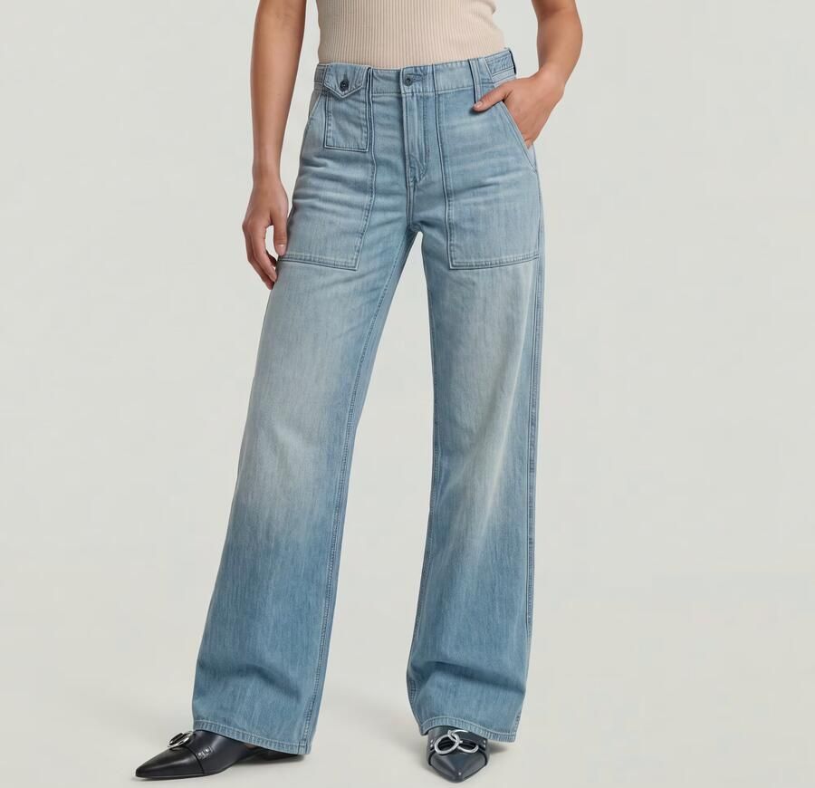 G-Star RAW Fatigue Summer Broek Lichtblauw Dames - Foto 4