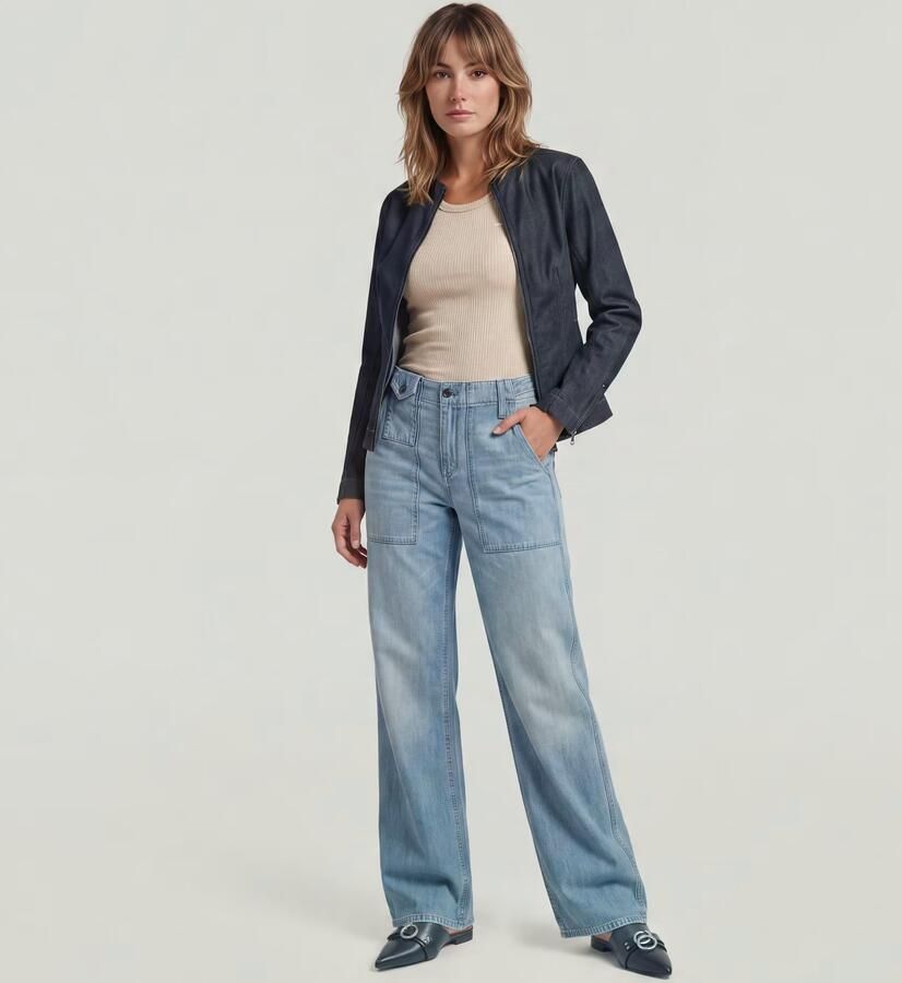 G-Star RAW Fatigue Summer Broek Lichtblauw Dames - Foto 6