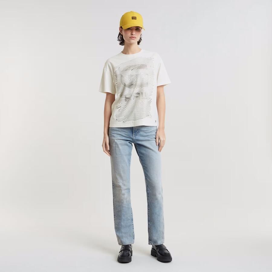 G-Star RAW Faux Embro Loose Top Wit Dames - Foto 2